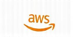 Amazon AWS logó fehér háttéren