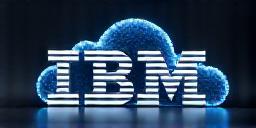 IBM Cloud logó szürke kék tónusban